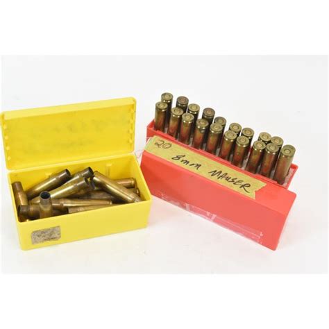 20 Rounds 8mm Mauser Reloads And 18 Pieces 8mm Brass Landsborough Auctions