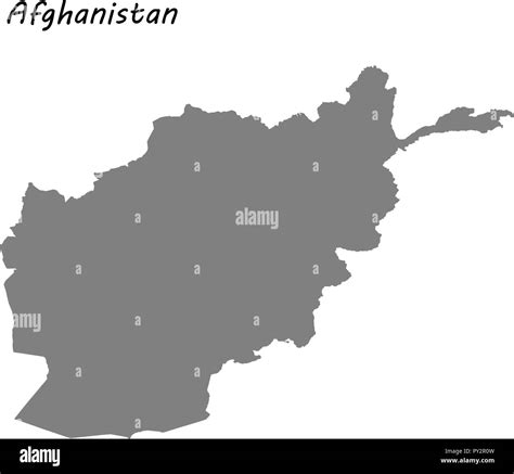 High Quality Map Of Afghanistan Vector Illustration Stock Vector