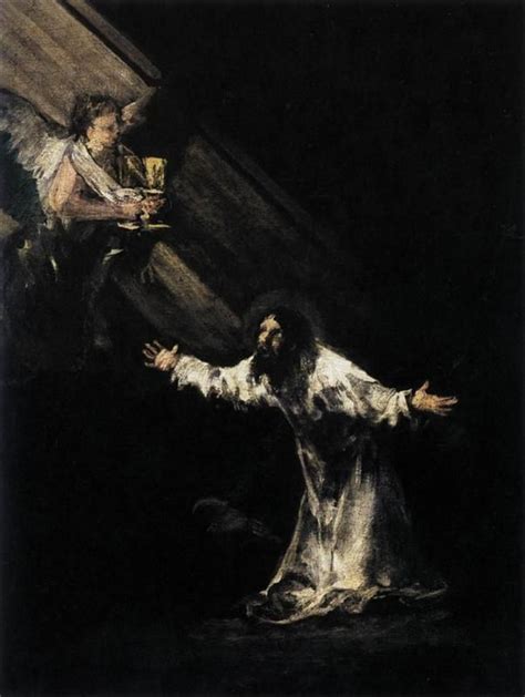 Cristo En El Monte De Los Olivos 1819 By Francisco De Goya
