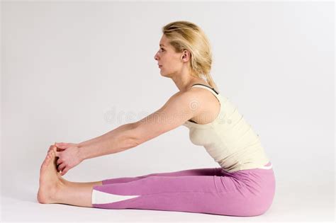 Hands At The Feet Stock Image Image Of Stretching Postion 12921853