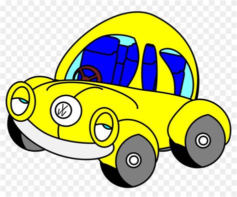 Download Beetle Car Sleepy Funny Yellow Png Image Vw Beetle Yellow