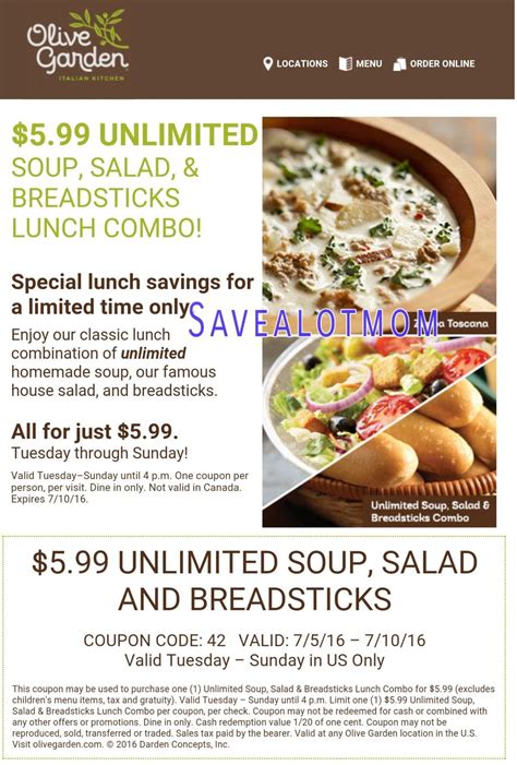 Olive Garden Price For Soup And Salad Pharmakon Dergi