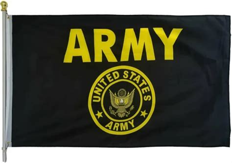 Us Army Crest Flag United States Military Banner Polyester 3x5 Foot