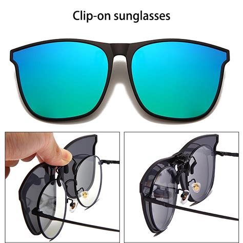 polarized clip on sunglasses men and women car driver goggles night vision glasses anti glare