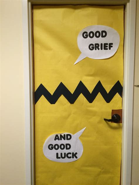 Charlie Brown Classroom Door For Staff Great For Beginning Of School