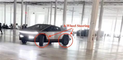 See How Tesla Cybertruck Awesome 4 Wheel Steering Works