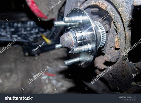 New Wheel Hub On Old Car Stock Photo 2104512053 | Shutterstock