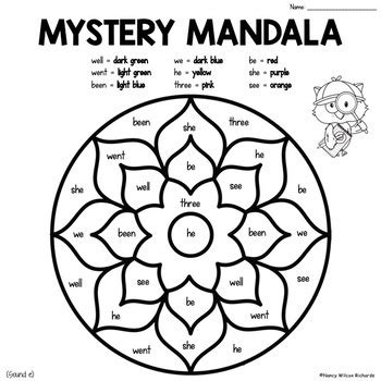 Simple free numbers coloring page to print and color : Color By Number, Color By Sight Words FREEBIE | Math ...