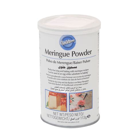Substitute meringue powder or eggs with dried/dehydrated egg whites. Wilton Meringue Powder - Home Store + More | Meringue ...