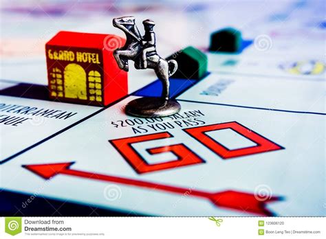 Car Token On A Monopoly Game Board Editorial Image 52482354