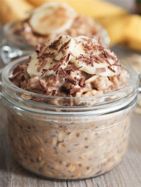 Healthy Breakfast Recipe Peanut Butter Overnight Oats