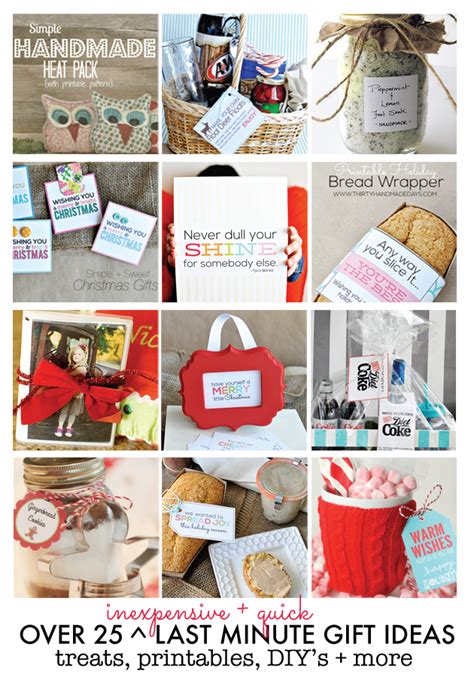 Diy christmas gifts for procrastinators! 25+ Inexpensive Last Minute Gift Ideas