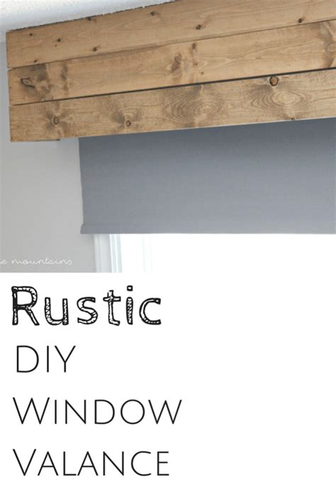 I used to like to sew, not so much anymore, i still enjoy sewing when it is i bought some valances for my kitchen windows, but hey were adequate at best; Rustic DIY Window Valance - making it in the mountains