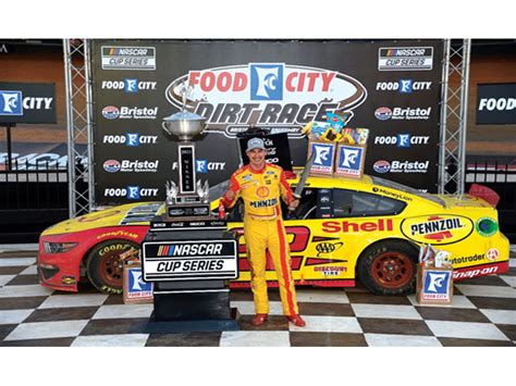 Logano Takes Checkered Flag Earns Victory In Historic Food City Dirt