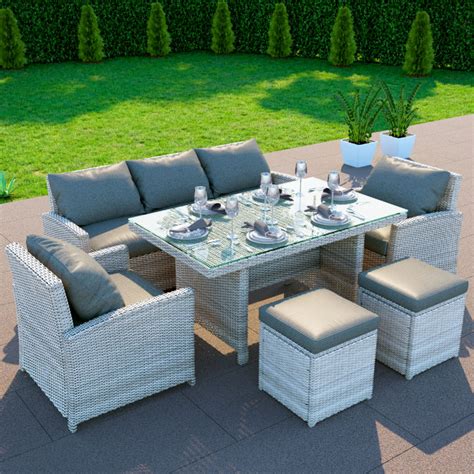 At lowe's, we carry an assortment of patio furniture to fit every style and space, making it easy to update. BillyOh Minerva Rattan Garden Furniture 7 Seater Dining ...