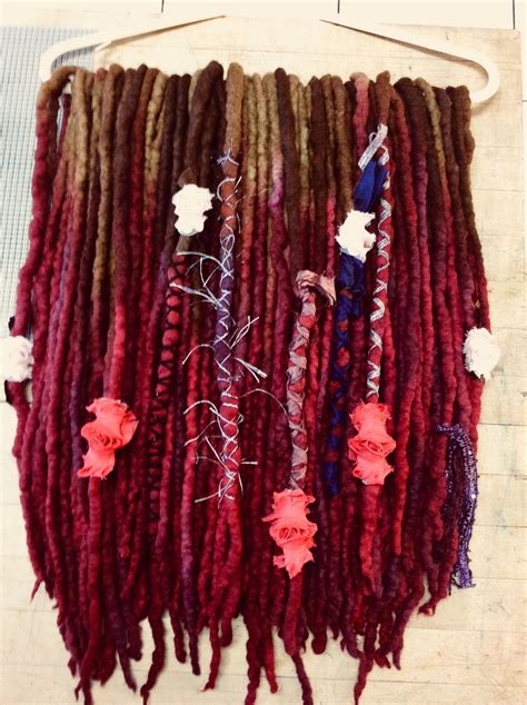 wool dreads dreadlock extensions ready to ship full set of double ended dreadlocks by