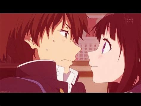 Hyouka Anime Kiss Scene