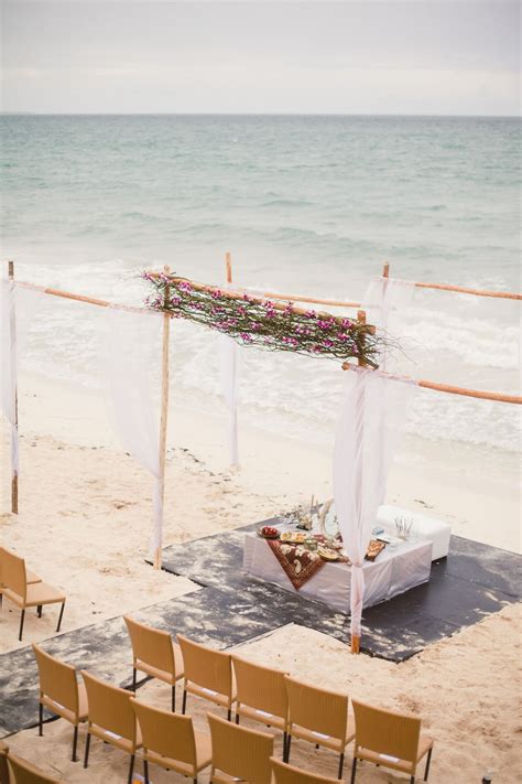 Romantic Elegant Mexico Beach Wedding Mexico Beach Weddings Beach