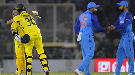 Ind Vs Aus 1st T20 Highlights Australia Chase Down 209 To Beat India