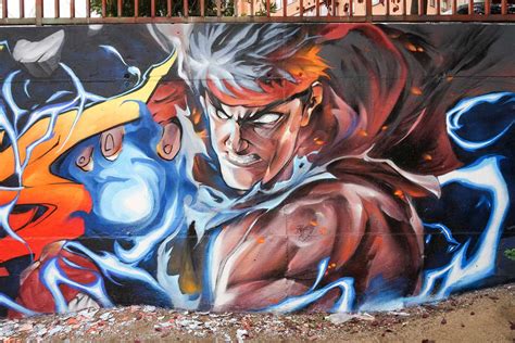 Graffiti Street Fighter Ryu Asem Navarro