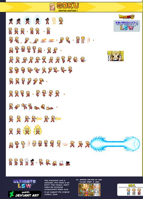 Super Saiyan 2 Goku Ultimate Lsw Sheet By Xbae12 On Deviantart