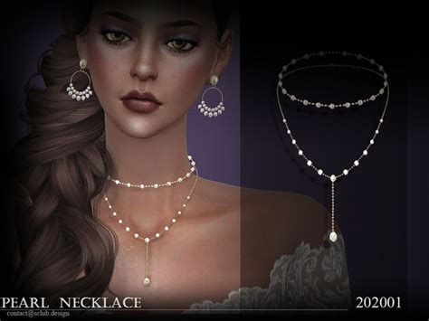 S Club Ts4 Ll Necklace 202001 Necklace Womens Necklaces Sims 4