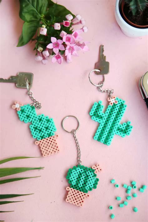 These Perler Bead Keychains Are The Perfect Back To School Craft