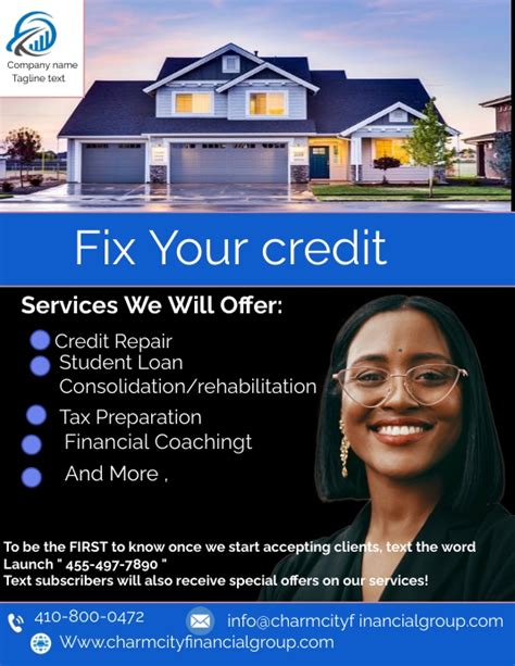 Credit Repair Flyer Template