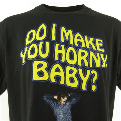 Vintage S Austin Powers T Shirt Xl Do I Make You Horny Baby Black Deadstock The Clothing Vault