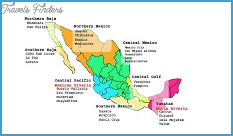 Mexico City Map Tourist Attractions Travelsfinderscom