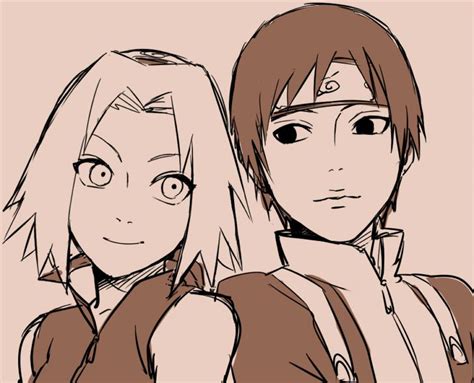 Haruno Sakura And Sai Naruto Anime Personajes De Naruto Personajes