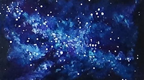 Easy Galaxy Acrylic Painting Youtube