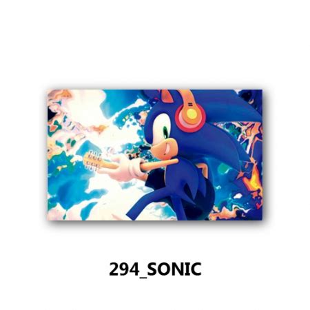 Painel Retangular Em Tecido Sonic