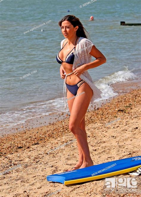 Pascal Craymer Ex Towie Star Enjoying The Late Summer Sunshine By Bodyboarding At Chalkwell