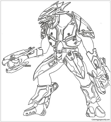 Halo 3 Coloring Pages