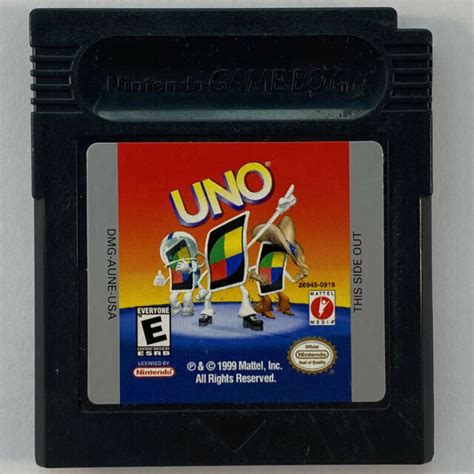 Uno Nintendo Game Boy Color 1999 Ebay