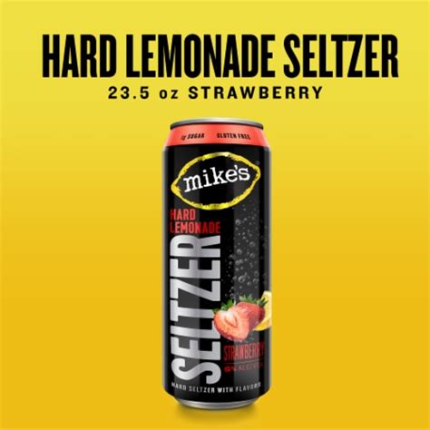 Mikes® Hard Lemonade Strabwerry Seltzer 235 Fl Oz Harris Teeter