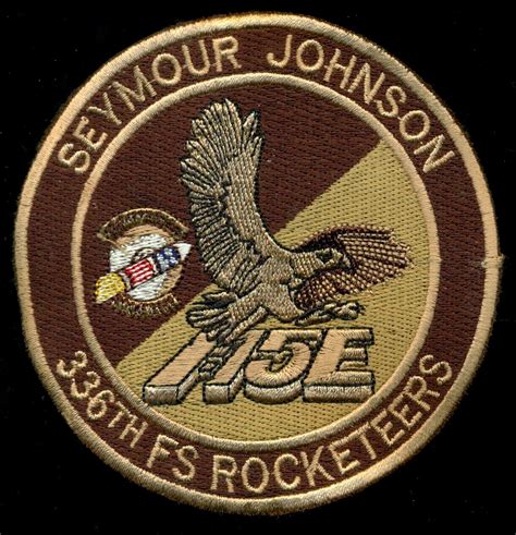 Usaf 336th Fighter Squadron Seymour Johnson Rocketeers Patch Kp 4