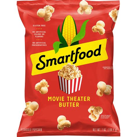 Smartfood Popcorn Movie Theater Butter Flavored Popcorn 7 Oz Instacart