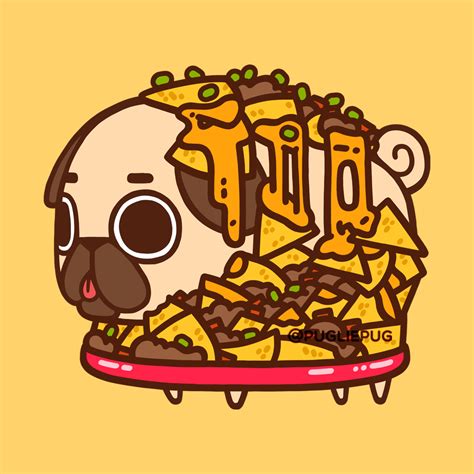 Como Dibujar Un Perro Pug Chef Puglie Sticker Pug Cartoon Pugs Cute