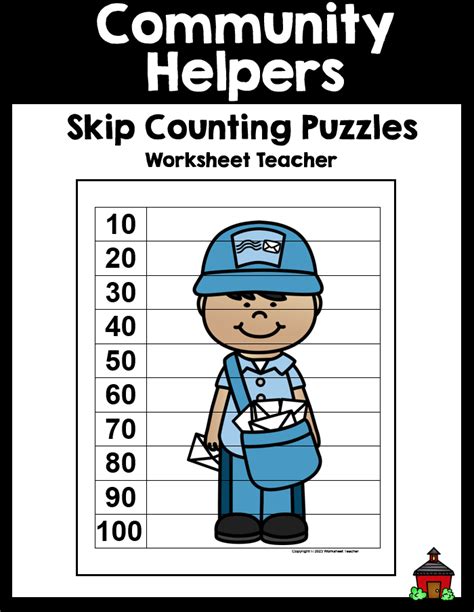 12 Community Helpers Skip Counting Puzzles Made By Teachers
