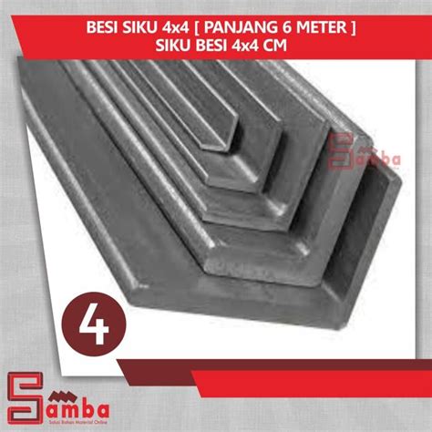 Jual Besi Siku 4x4 Panjang 6 Meter Siku Besi 4 X 4 Cm Shopee