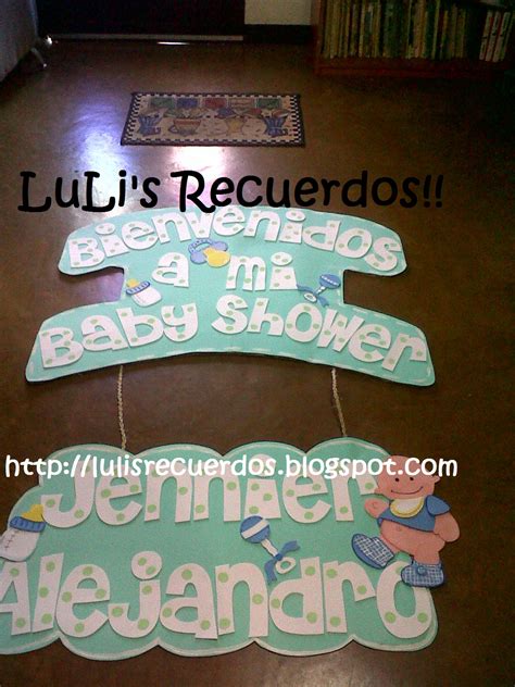 Lulis Recuerdos Nombres Para Baby Shower En Foami