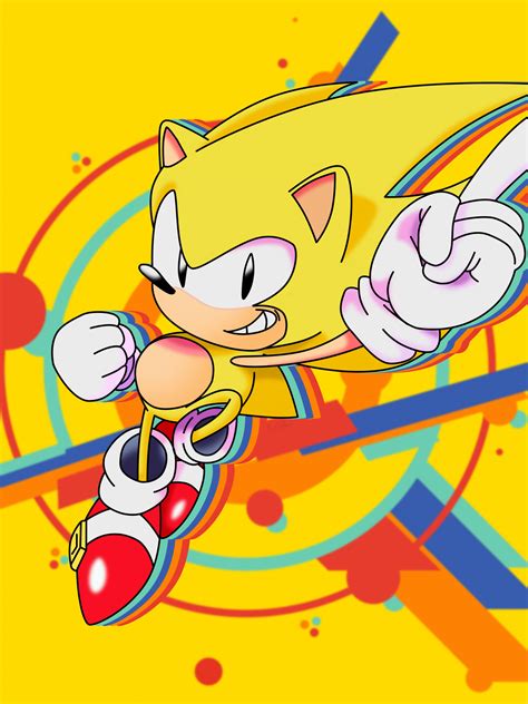 Sonic Mania Super Sonic 2048x2732 Wallpaper
