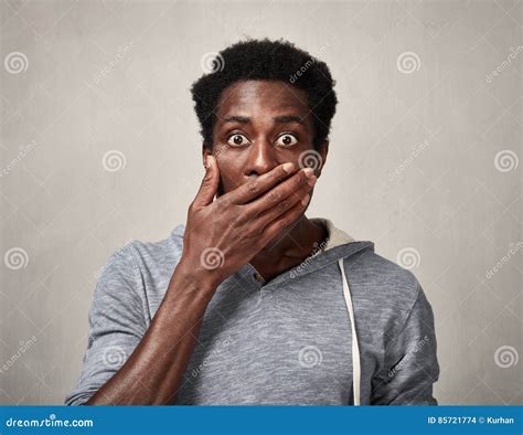 Scared Black Man Face Stock Photo Image Of Fear Expressions 85721774