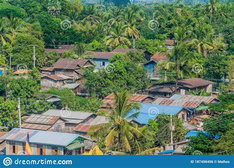 Aerial View Of Bago Myanm Stock Photo Image Of Environment 187456456