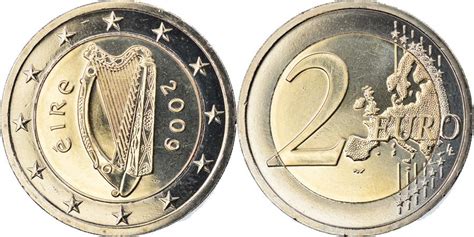 Ireland Republic 2 Euro 2009 Bi Metallic Km51 European Coins