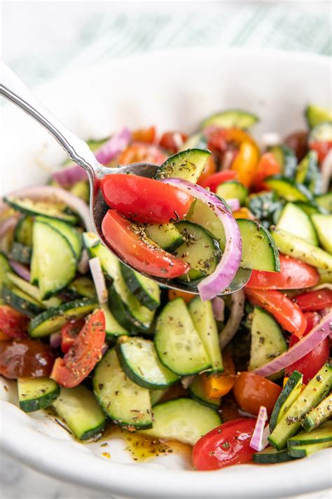 Easy Cucumber Tomato Salad Recipe In 10 Minutes Easy Dinner Ideas