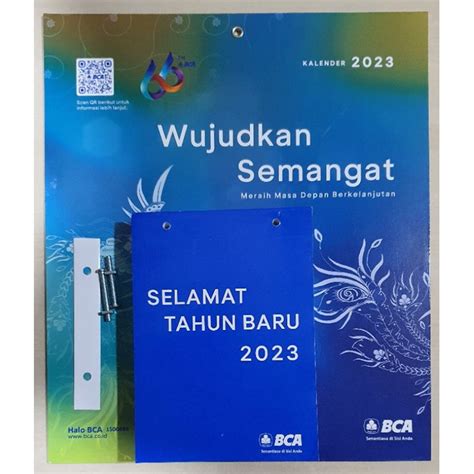 Jual Kalender Harian Exclusive Bank Bca Tahun 2023 Shopee Indonesia