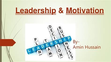 Leadership And Motivation Presentation